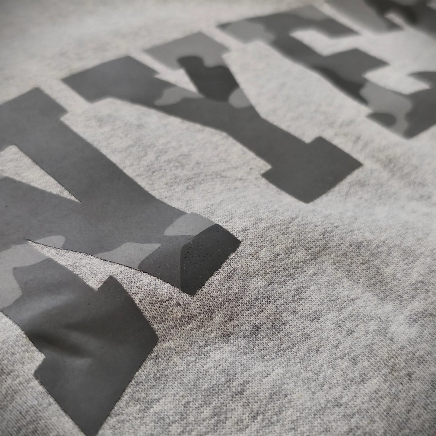 Grey Camo Oversized Crewneck