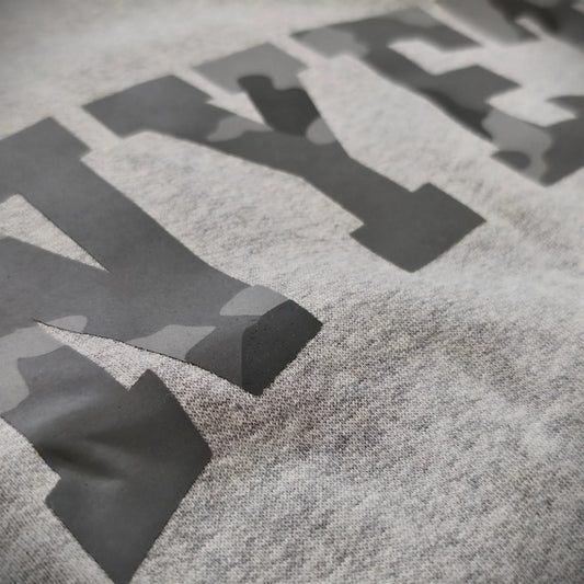 Grey Camo Oversized Crewneck