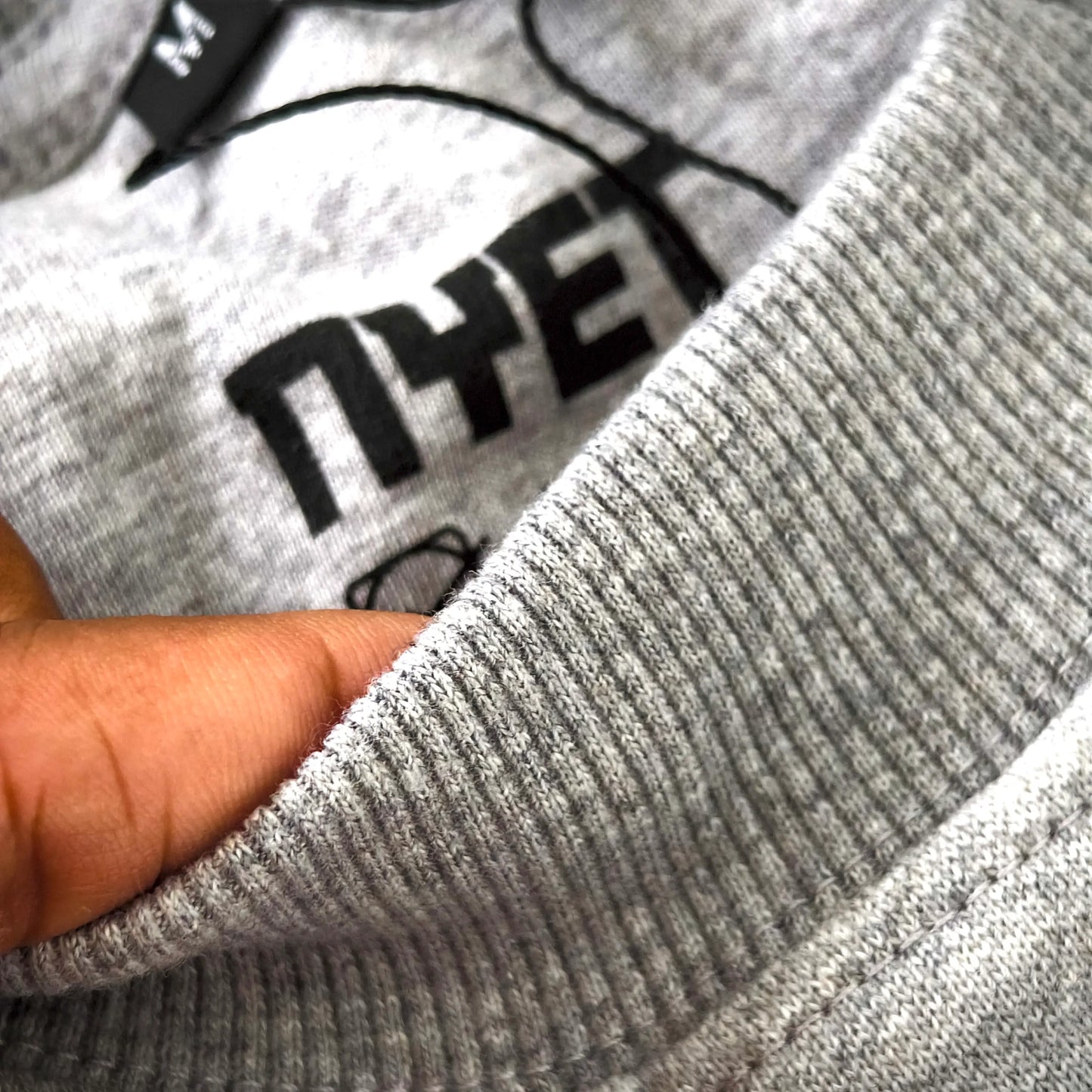 Grey Camo Oversized Crewneck