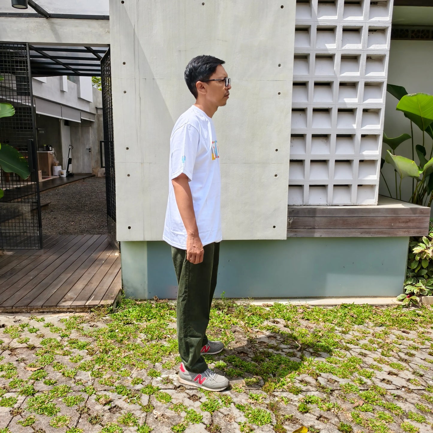 White Anime - Box Logo Oversized Tee